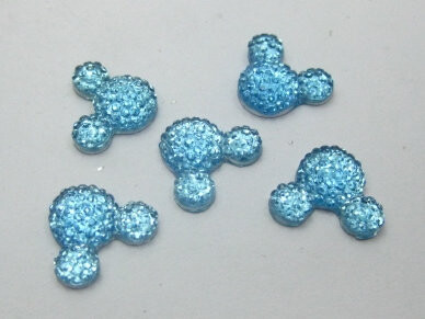 100 komada akrilnih kamenčića s ravnom pozadinom od smole za miševe 14X12 mm