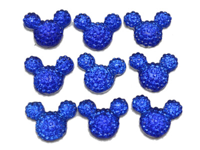 100 komada akrilnih kamenčića s ravnom pozadinom od smole za miševe 14X12 mm