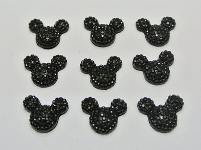 100 komada akrilnih kamenčića s ravnom pozadinom od smole za miševe 14X12 mm