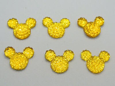 100 komada akrilnih kamenčića s ravnom pozadinom od smole za miševe 14X12 mm