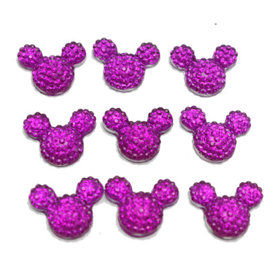 100 komada akrilnih kamenčića s ravnom pozadinom od smole za miševe 14X12 mm