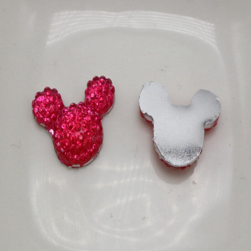 100 komada akrilnih kamenčića s ravnom pozadinom od smole za miševe 14X12 mm