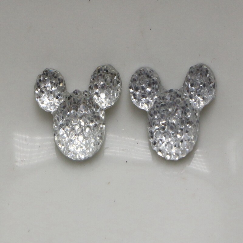 100 komada akrilnih kamenčića s ravnom pozadinom od smole za miševe 14X12 mm