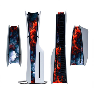 Skin Sticker for PlayStation 5 Slim PS5 Slim Disc Version & Digital Version Console Decoration Strip Center Αυτοκόλλητα Skins Decal
