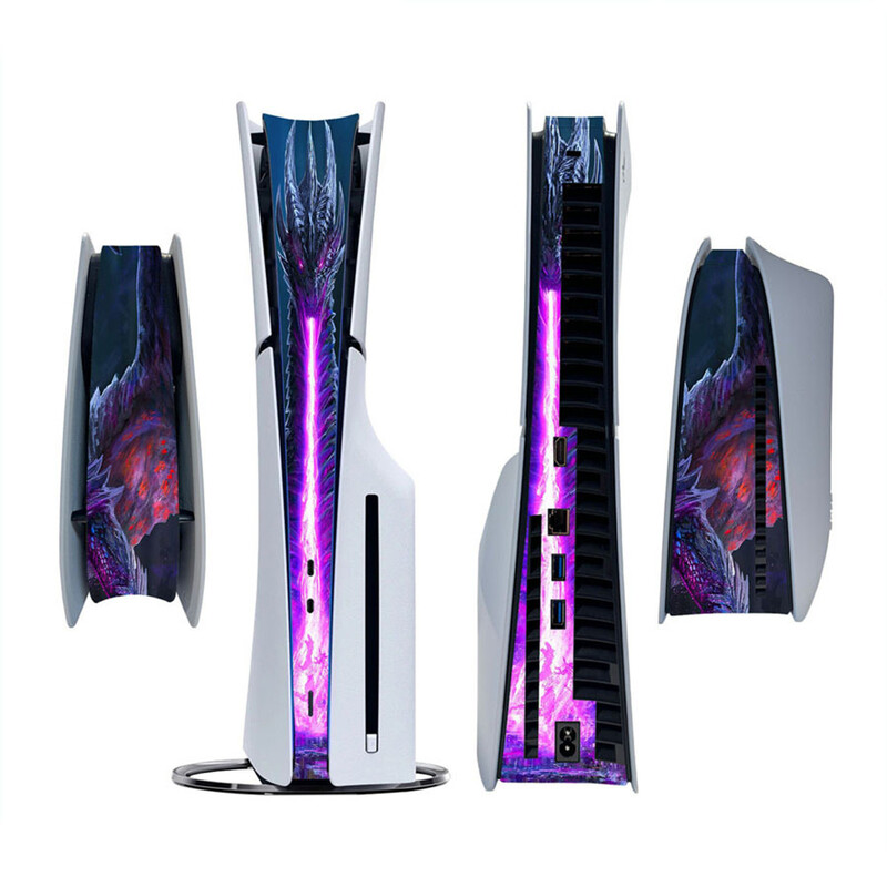 Skin Sticker for PlayStation 5 Slim PS5 Slim Disc Version & Digital Version Console Decoration Strip Center Αυτοκόλλητα Skins Decal