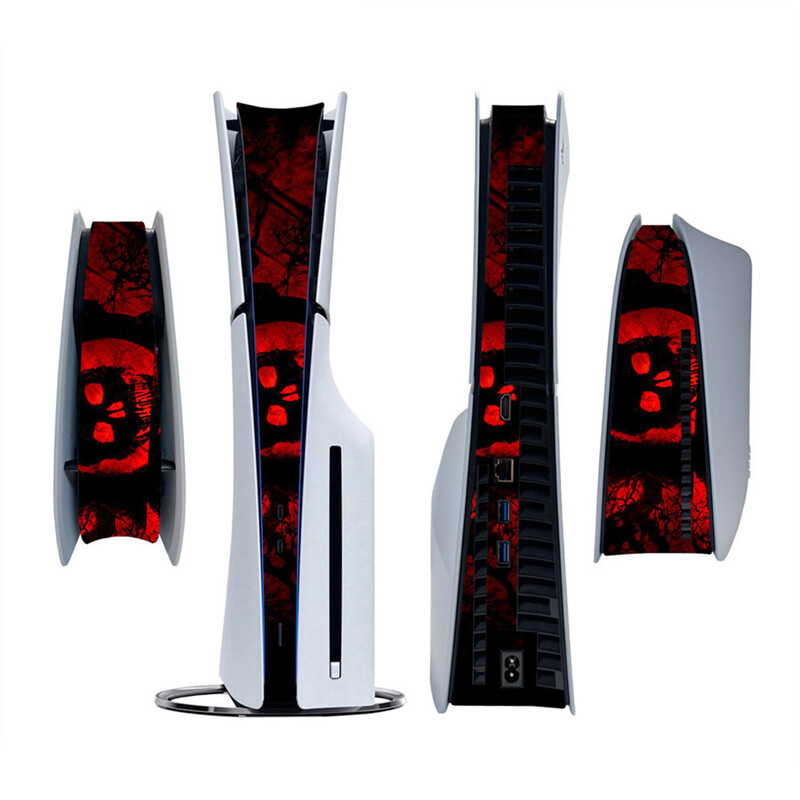 Skin Sticker for PlayStation 5 Slim PS5 Slim Disc Version & Digital Version Console Decoration Strip Center Αυτοκόλλητα Skins Decal