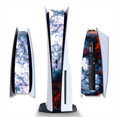 Samolepka na strednú časť pre PlayStation 5, PS5, verzia pre disk a digitálnu verziu konzoly, univerzálny dekoračný prúžok, stredové nálepky