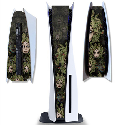 Samolepka na strednú časť pre PlayStation 5, PS5, verzia pre disk a digitálnu verziu konzoly, univerzálny dekoračný prúžok, stredové nálepky