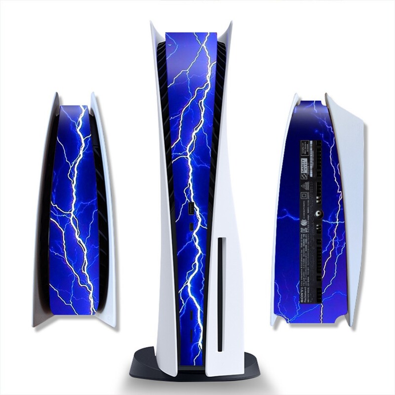 Samolepka na strednú časť pre PlayStation 5, PS5, verzia pre disk a digitálnu verziu konzoly, univerzálny dekoračný prúžok, stredové nálepky