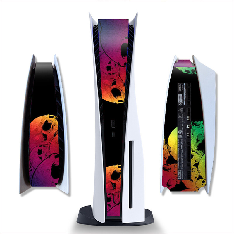 Samolepka na strednú časť pre PlayStation 5, PS5, verzia pre disk a digitálnu verziu konzoly, univerzálny dekoračný prúžok, stredové nálepky