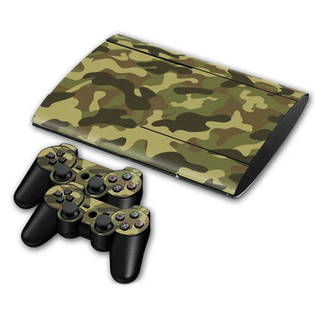 Καυτά σχέδια Skin Sticker Cover For PS3 Super Slim 4000 Console Decal Αυτοκόλλητο Σετ χειριστήριο δέρματος