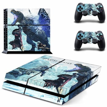 Monster Hunter World PS4 Skin Sticker Decal Cover Protector For Console and Controller Skins Vinyl