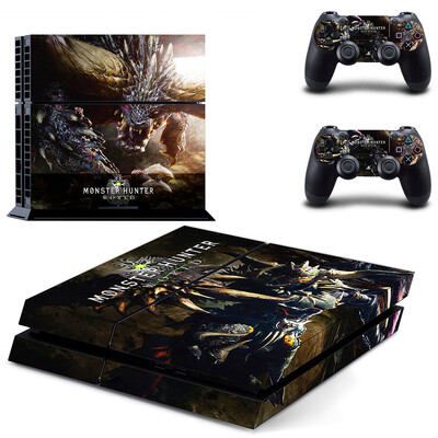 Monster Hunter World PS4 odos lipduko lipduko dangtelio apsauga, skirta konsolės ir valdiklio dangoms, vinilo