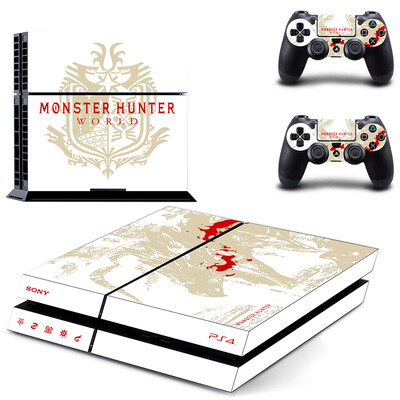 Monster Hunter World PS4 odos lipduko lipduko dangtelio apsauga, skirta konsolės ir valdiklio dangoms, vinilo