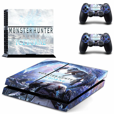 Monster Hunter World PS4 odos lipduko lipduko dangtelio apsauga, skirta konsolės ir valdiklio dangoms, vinilo