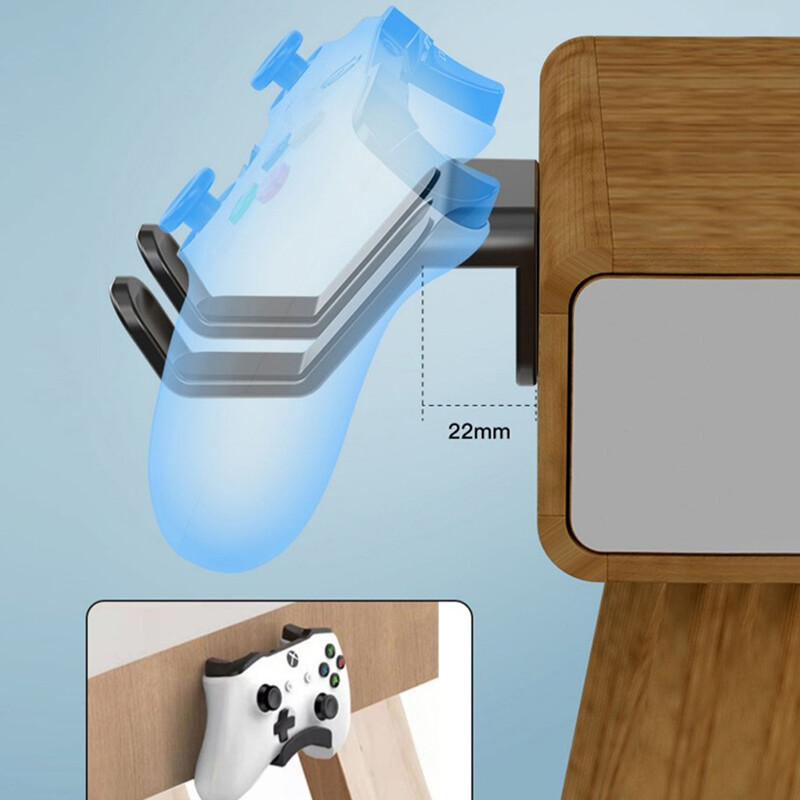 Mängukontrolleri peakomplekti riputatava aluse hoidik Seinale kinnitatav kuvariiul Universaalne hoiustamisriiulihoidik PS4 jaoks Xbox Switch Pro jaoks