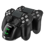Nabíjacia stanica DOBE pre ovládač PS4 pre diaľkové nabíjanie ovládača Playstation 4 s rýchlym nabíjaním za 1,8 hodiny