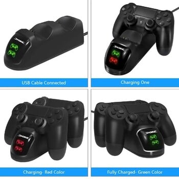 DOBE PS4 Controller Charger Station for Playstation 4 Controller Remote Charging Station με γρήγορη φόρτιση 1,8 ωρών