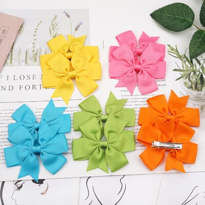 10/20 ks stuhy Grosgrain, jednoliate, 3,5 palcové mašle do vlasov so sponou pre dievčatá, sponky do vlasov, sponky do vlasov, pokrývky hlavy, detské vlasové doplnky