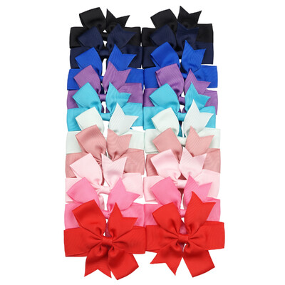 10/20 ks stuhy Grosgrain, jednoliate, 3,5 palcové mašle do vlasov so sponou pre dievčatá, sponky do vlasov, sponky do vlasov, pokrývky hlavy, detské vlasové doplnky