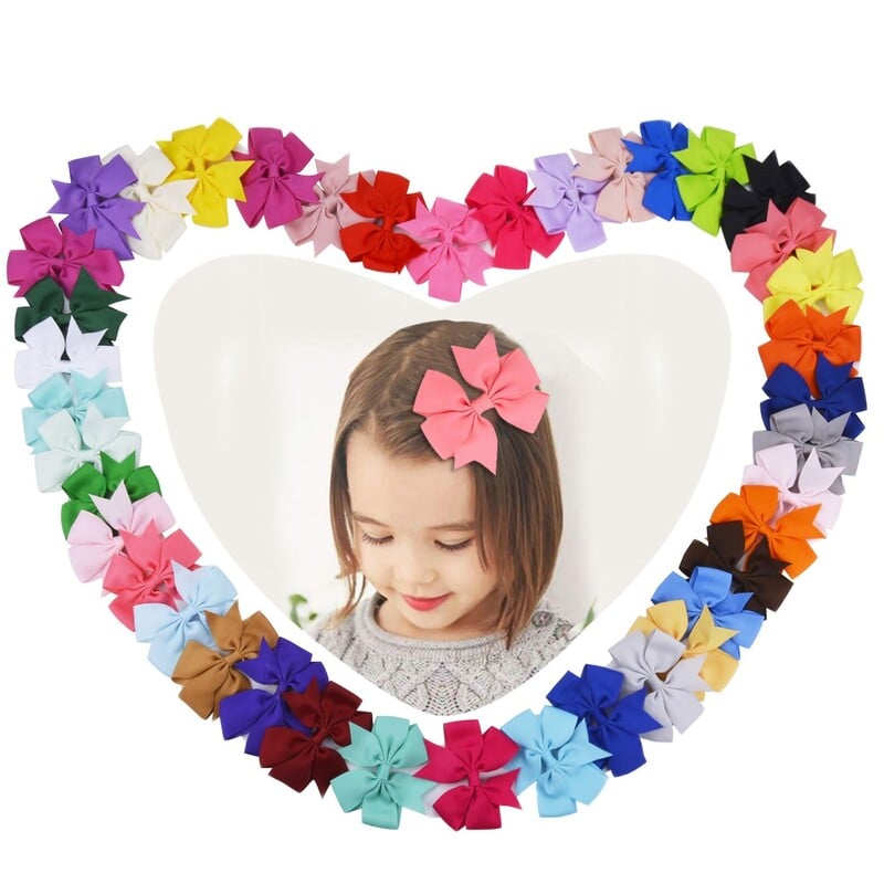 10/20 ks stuhy Grosgrain, jednoliate, 3,5 palcové mašle do vlasov so sponou pre dievčatá, sponky do vlasov, sponky do vlasov, pokrývky hlavy, detské vlasové doplnky