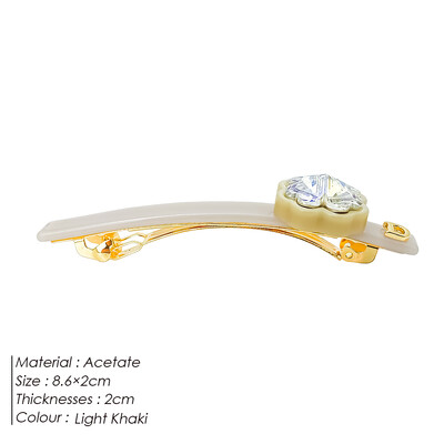 eManco női Glamour acetát hajcsatok nagy kristályüveg gyémánt szuper csillogó oldalkapcsok utcai divat kiegészítők