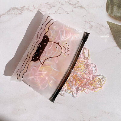 1000 buc/pachet Bandă mare de cauciuc de unică folosință Benzi colorate de păr pentru fete Bentite elastice pentru coadă de cal Accesorii pentru păr cu ridicata