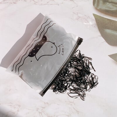 1000 buc/pachet Bandă mare de cauciuc de unică folosință Benzi colorate de păr pentru fete Bentite elastice pentru coadă de cal Accesorii pentru păr cu ridicata