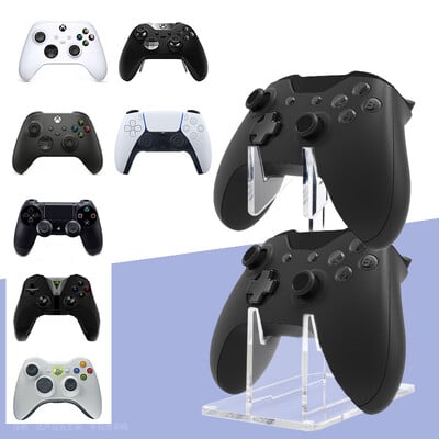 Dvostruki držač kontrolera igre Akrilni gamepad zaslon podrška za Switch Pro/PS5/Xbox Series X/PS4/PS2/PS3 stalak za joystick