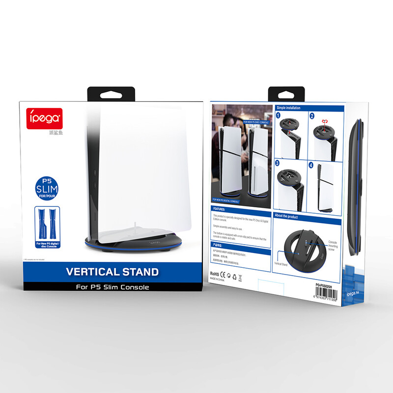 Suport vertical de bază Suport de înlocuire pentru suport de afișare pentru discul consolei PS5 Slim și digital pentru consola Playstation 5 Slim