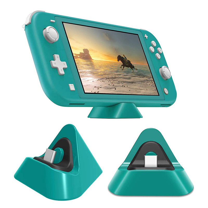 Mini Switch Lite töltődokkoló, C típusú port, kis állványtartó, kompatibilis Nintendo Switch OLED játékkonzol-tartozékok