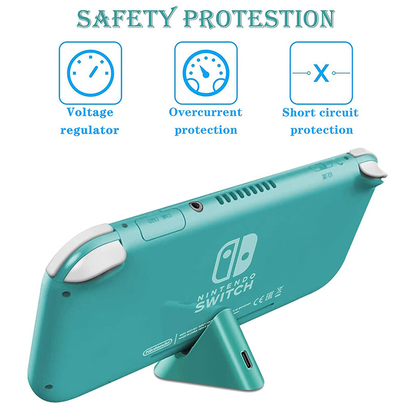 Mini Switch Lite töltődokkoló, C típusú port, kis állványtartó, kompatibilis Nintendo Switch OLED játékkonzol-tartozékok