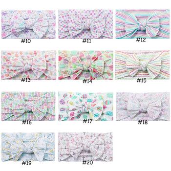 2023 Floral print Baby Nylon Headband Cable Knit Turban Headwraps Baby shower δώρο για παιδιά, κορίτσια, αξεσουάρ μαλλιών