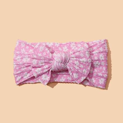 2023 virágmintás baba nejlon fejpánt kábel Kötött turbán fejfedők babazuhany Ajándék Gyerek Lány Hajkiegészítők
