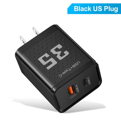 Dvostruki USB brzi punjač 32W tip C PD Quick Charge 3.0 telefonski zidni punjač za iPhone 15 14 13 12 11 Pro Max Xiaomi Samsung tablet