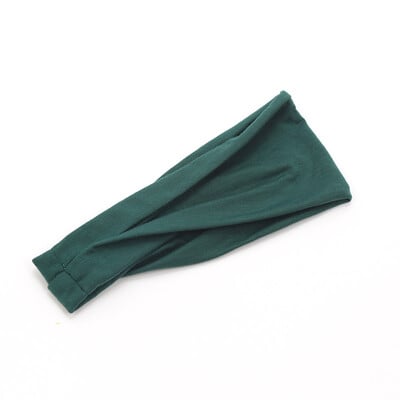 Nové dámske jednofarebné elastické vlasové pásky, joga čelenka, módny turban, make-up, vlasová obruč, vintage zaviazaná čelenka, vlasové doplnky