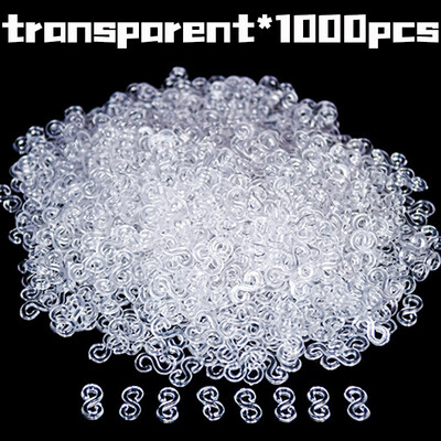 100/1000 kom S Clip Gumica Kuka za zaključavanje za Charm Loom Gumice Elastična narukvica Fefillb Diy pribor za izradu nakita Pribor