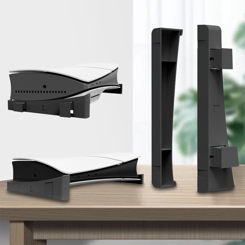 Pre PS5 Slim Holder Horizontálny držiak s 4-portovým USB Hub Base pre PS5 Slim Disc a digitálnu hernú konzolu Dock Mount Držiak