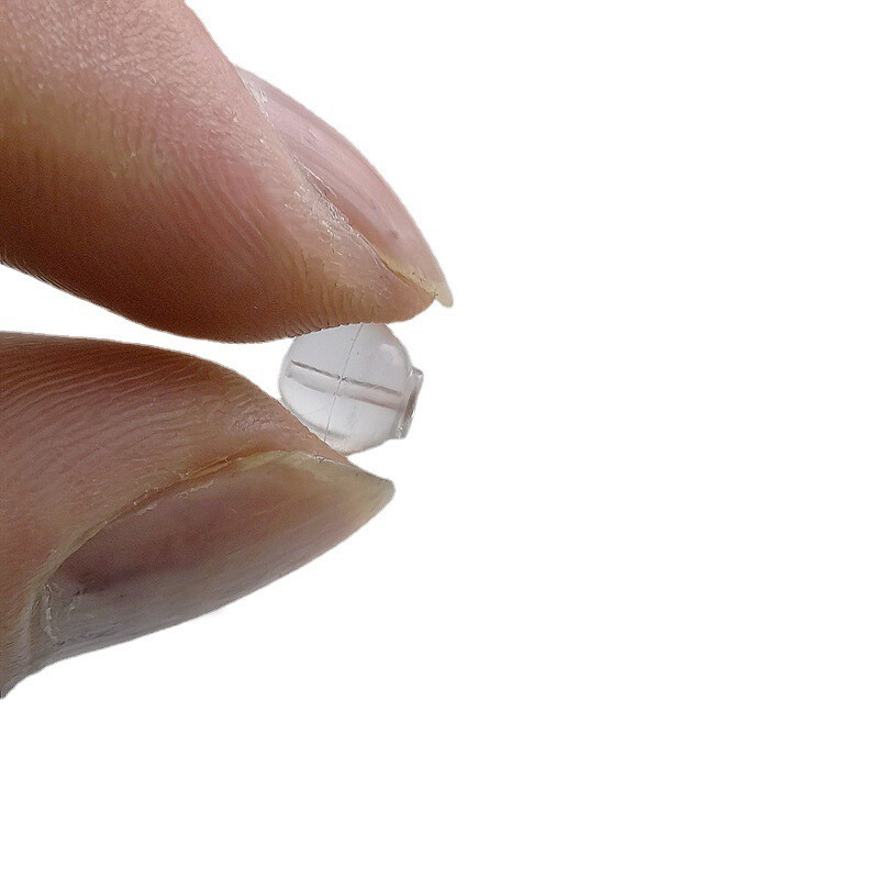 100db szilikon gumi füldugók kerek gömb alakú füldugó ékszerkészítéshez barkács fülbevaló kiegészítők