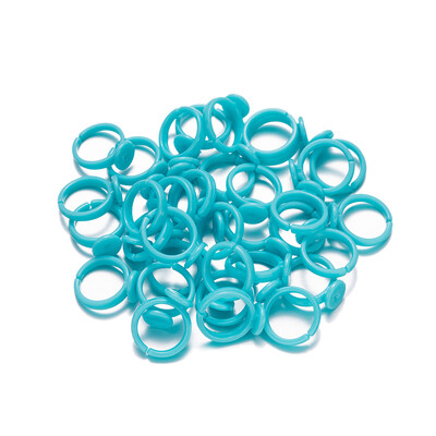 100 de bucăți colorați pentru copii de desene animate din plastic reglabil pentru tavă goală set de inele colorate accesorii pentru fabricarea de bijuterii