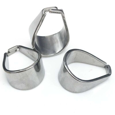 10 gab. Lieli nerūsējošā tērauda apzeltīti piekaramie savienotāji 9x19 mm kulonu vīriešu kaklarotas izgatavošanai