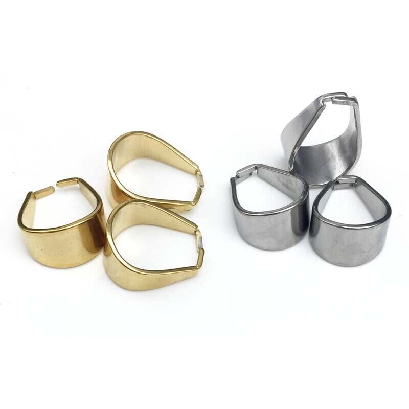 10 gab. Lieli nerūsējošā tērauda apzeltīti piekaramie savienotāji 9x19 mm kulonu vīriešu kaklarotas izgatavošanai