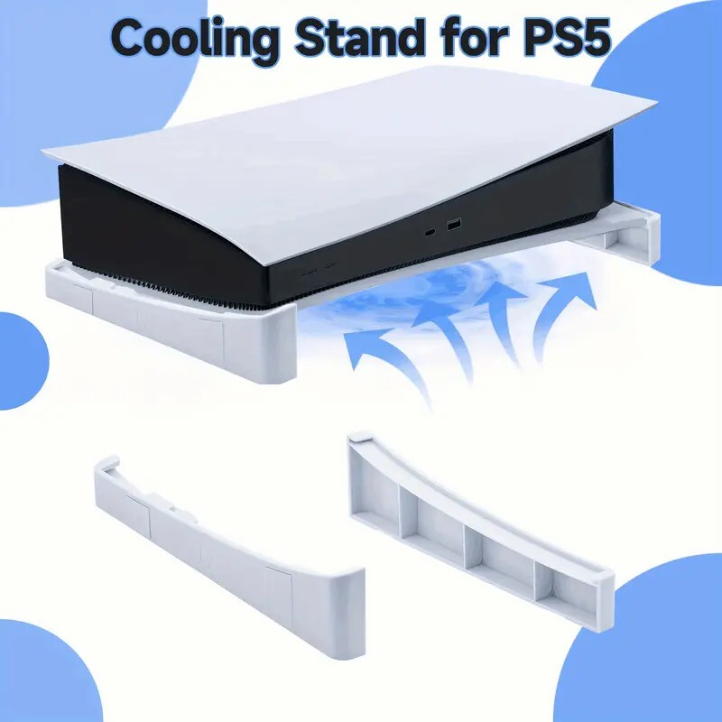 Horizontálny stojan pre PS5, príslušenstvo pre základný stojan kompatibilný s Playstation 5 Disc a digitálnymi edíciami