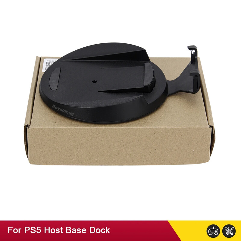 Eredeti 2IN1 függőleges állványtartó konzol dokkolóba szerelhető talp csavarral PS5 konzolhoz CD ROM-hoz/digitális verzió dropshippinghez