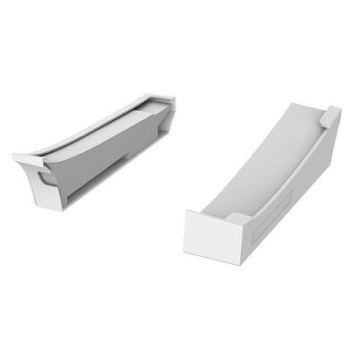 2 ks/sada horizontálnych stojanov pre hernú konzolu Playstation Slim 5 Digital a Disc Edition, držiak na dok, biely/čierny stojan