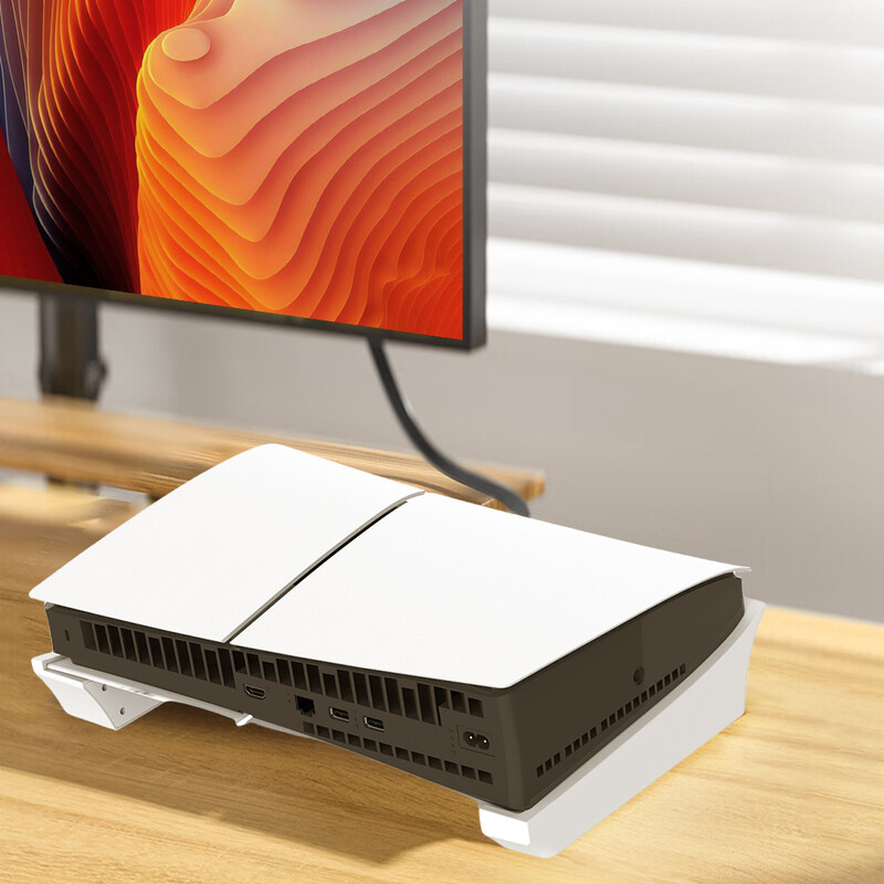 2 ks/sada horizontálnych stojanov pre hernú konzolu Playstation Slim 5 Digital a Disc Edition, držiak na dok, biely/čierny stojan