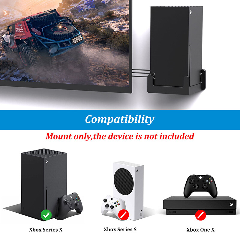 LINGYOU seinakinnitus Xbox Series X jaoks Tugev ruumisäästlik jahutusavadega statiivihoidja – paigaldatakse teleri külge seinale