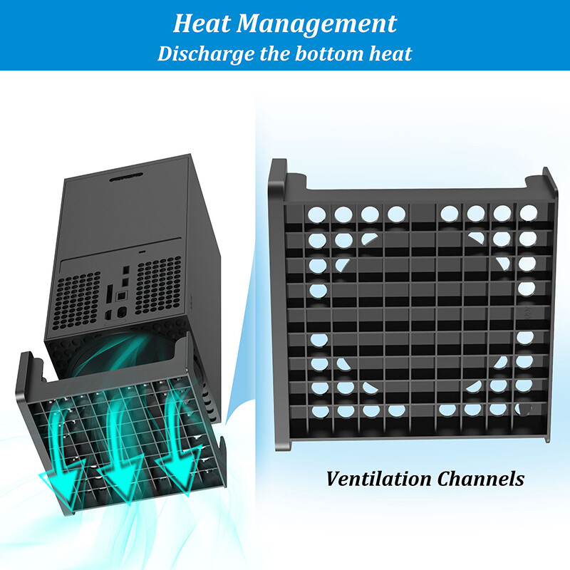 LINGYOU seinakinnitus Xbox Series X jaoks Tugev ruumisäästlik jahutusavadega statiivihoidja – paigaldatakse teleri külge seinale