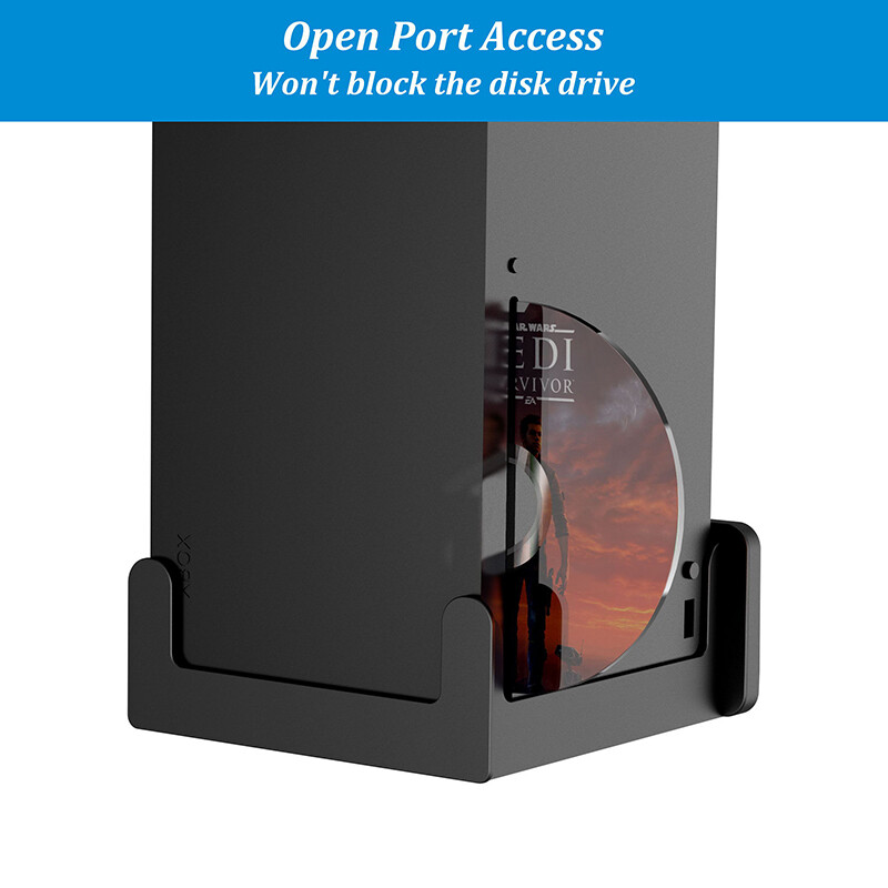 LINGYOU seinakinnitus Xbox Series X jaoks Tugev ruumisäästlik jahutusavadega statiivihoidja – paigaldatakse teleri külge seinale