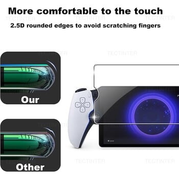 2 пакета защитно фолио от закалено стъкло за Sony PlayStation PS5 Portal Handheld Anti-Scratch Screen Protector Аксесоари за игри